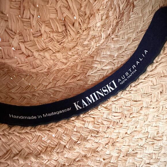 Helen Kaminski Vintage Raffia Classic 5 Turn Up Down Brim Sun Hat Handmade main image 8